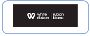 Logo: White ribbon