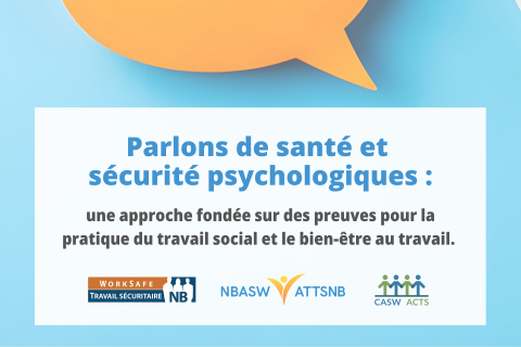 Parlons de santé et sécurité psychologiques : une approche pour la pratique du travail social et le bien-être au travail