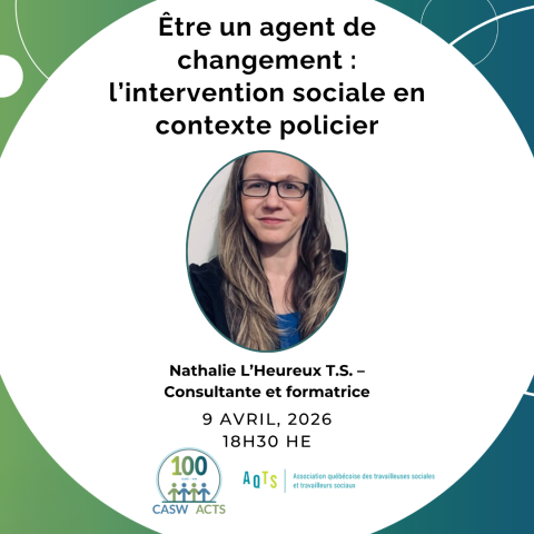 Être un agent de changement : l’intervention sociale en contexte policier