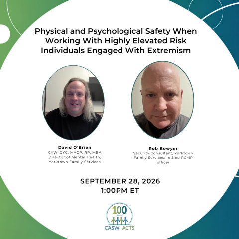 Physical and Psychological Safety When Working With Highly Elevated Risk Individuals Engaged With Extremism